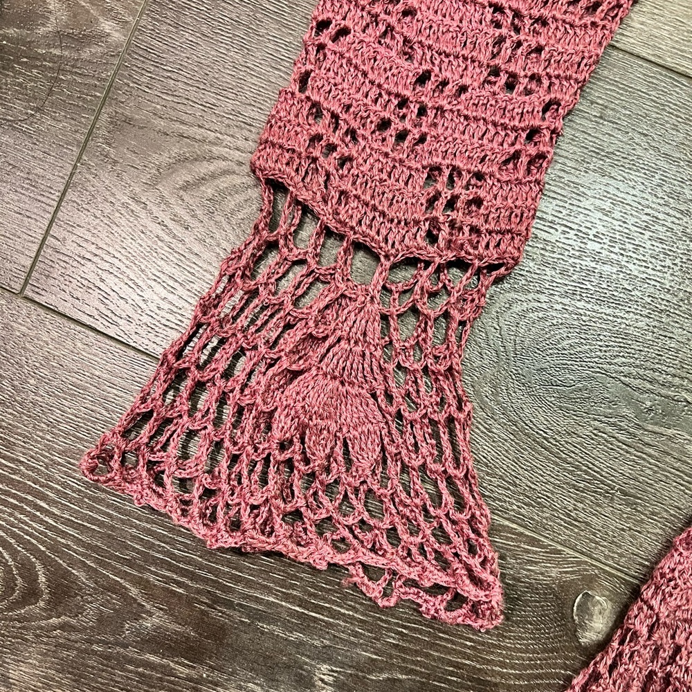 🚫SOLD🚫 RARE Vintage Betsey Johnson Crochet Duster Cardigan - Picture 6 of 6
